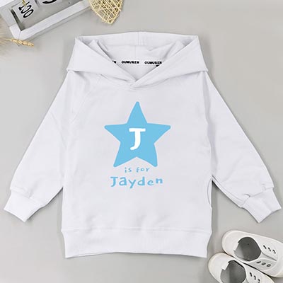 Bespoke Star is for name - Kids / Toddler - Hooded Pullover Hoodies / Crew-neck Sweater