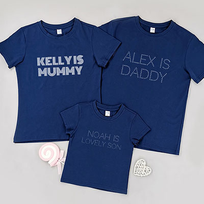 Bespoke Creative text - Family / Adults / Kids T-Shirts / Baby Bodysuits