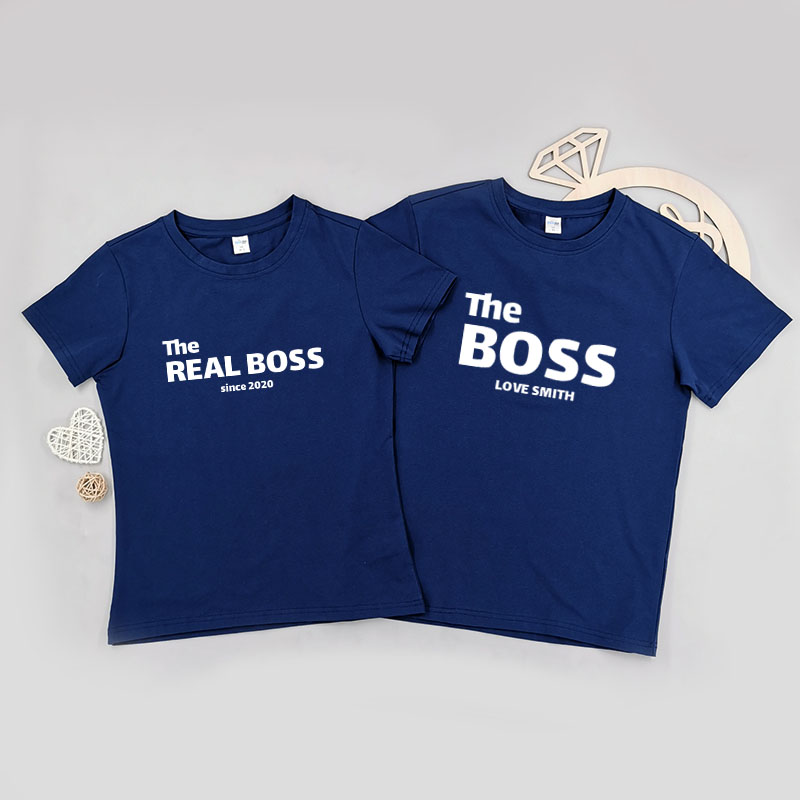 The Real Boos - 情侶/男裝/女裝圓領T-Shirt