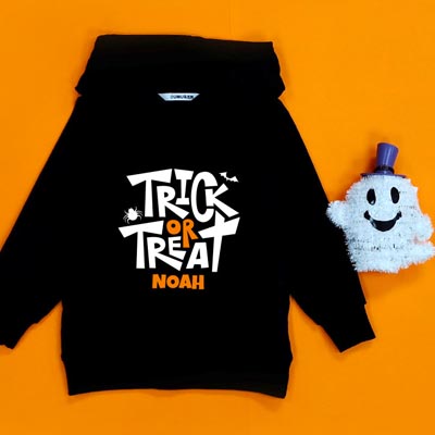 Bespoke Trick or treat - Kids / Toddler - Hooded Pullover Hoodies / Crew-neck Sweater