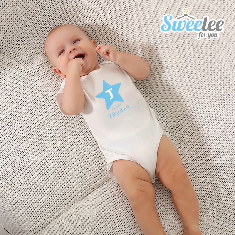 Star is for name - Baby Bodysuit Long-sleeved / Short-sleeved