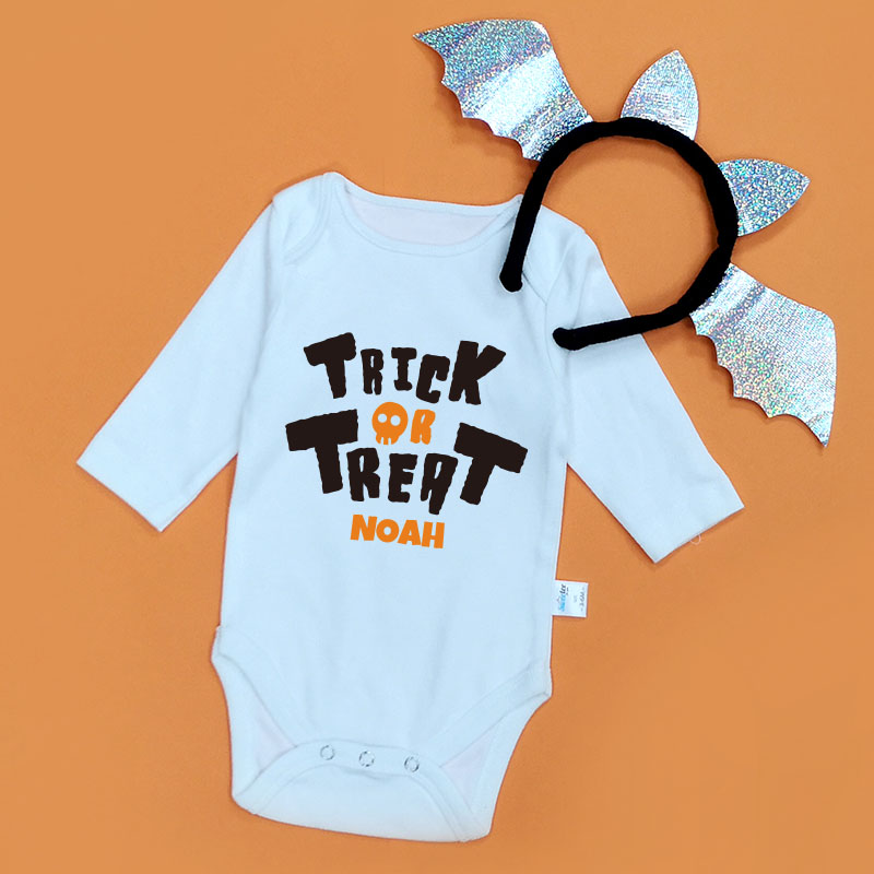 Trick or treat 萬聖節 - 嬰兒長袖/短袖哈衣/連身衣