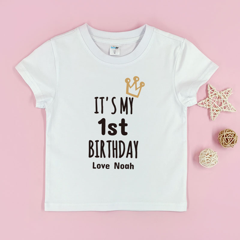 我的第一個生日 - 自訂童裝/小童T-Shirt