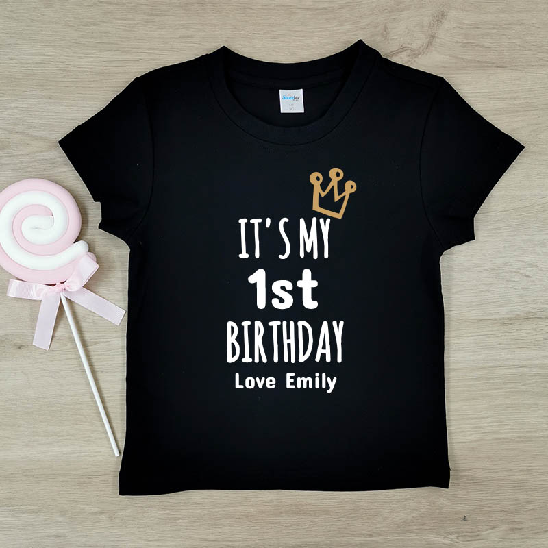 我的第一個生日 - 自訂童裝/小童T-Shirt