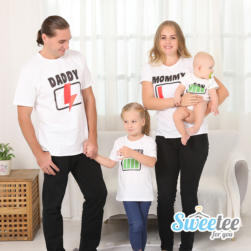 Out of battery - Family / Adults / Kids T-Shirts / Baby Bodysuits