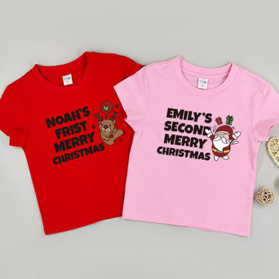Bespoke My 1st Christmas Deer - Kids / Toddler T-Shirts