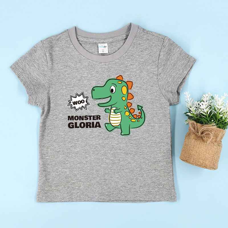 怪獸恐龍攻擊 - 自訂童裝/小童T-Shirt