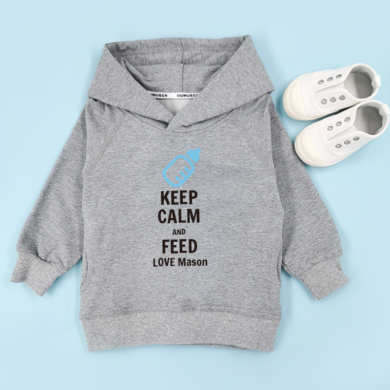 Bespoke Keep calm - Kids / Toddler - Hooded Pullover Hoodies / Crew-neck Sweater