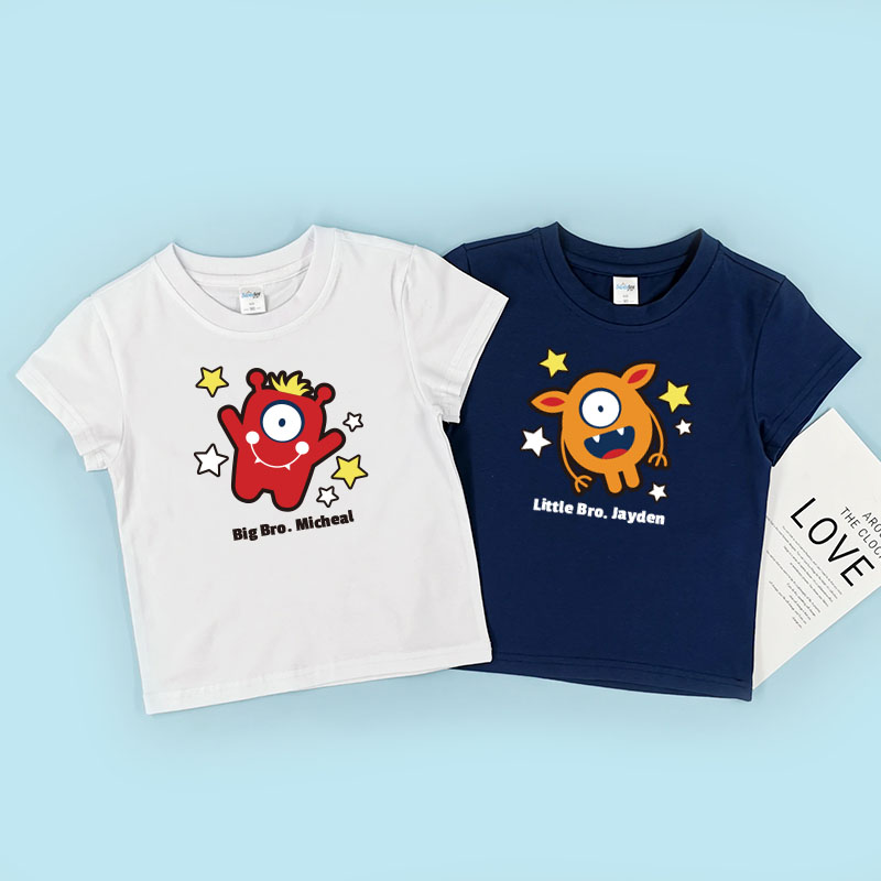 怪獸卡通系列 - 自訂童裝/小童T-Shirt