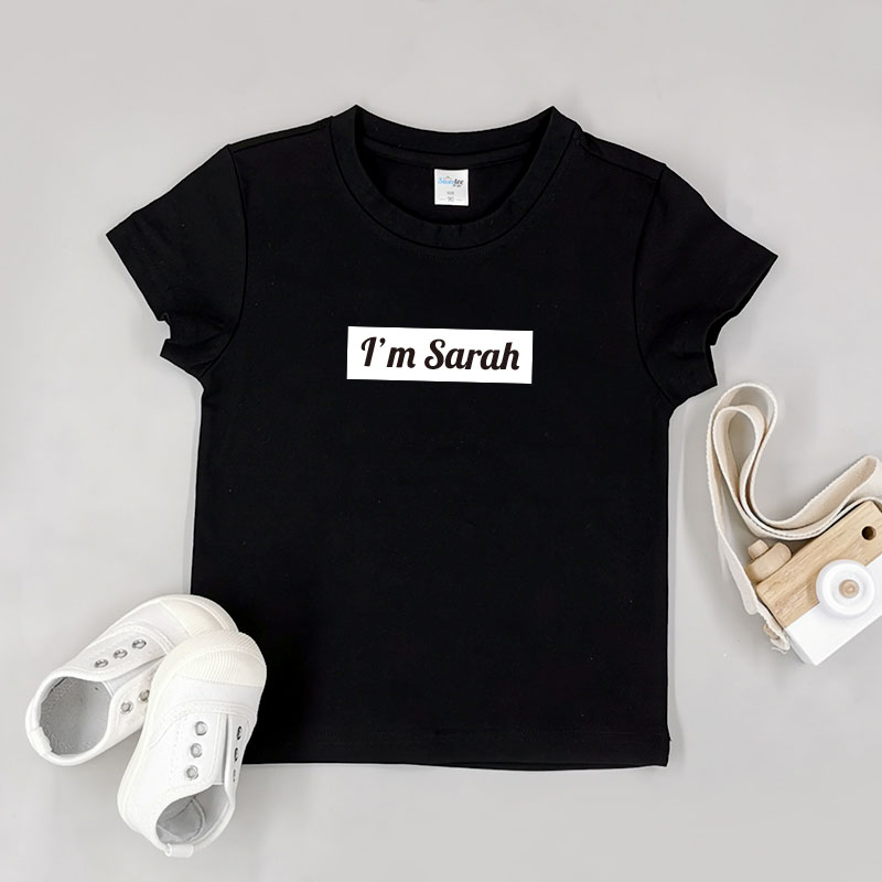 型格自定文字方塊 - 童裝/小童T-Shirt