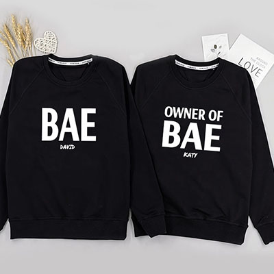 Bespoke Owner Of Bae - Couple - Hooded Pullover Hoodies / Crew-neck Sweater