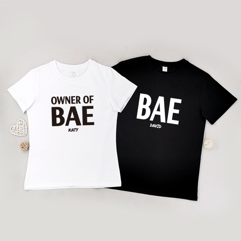 Owner Of Bae - 自定情侶/男裝/女裝圓領T-Shirt