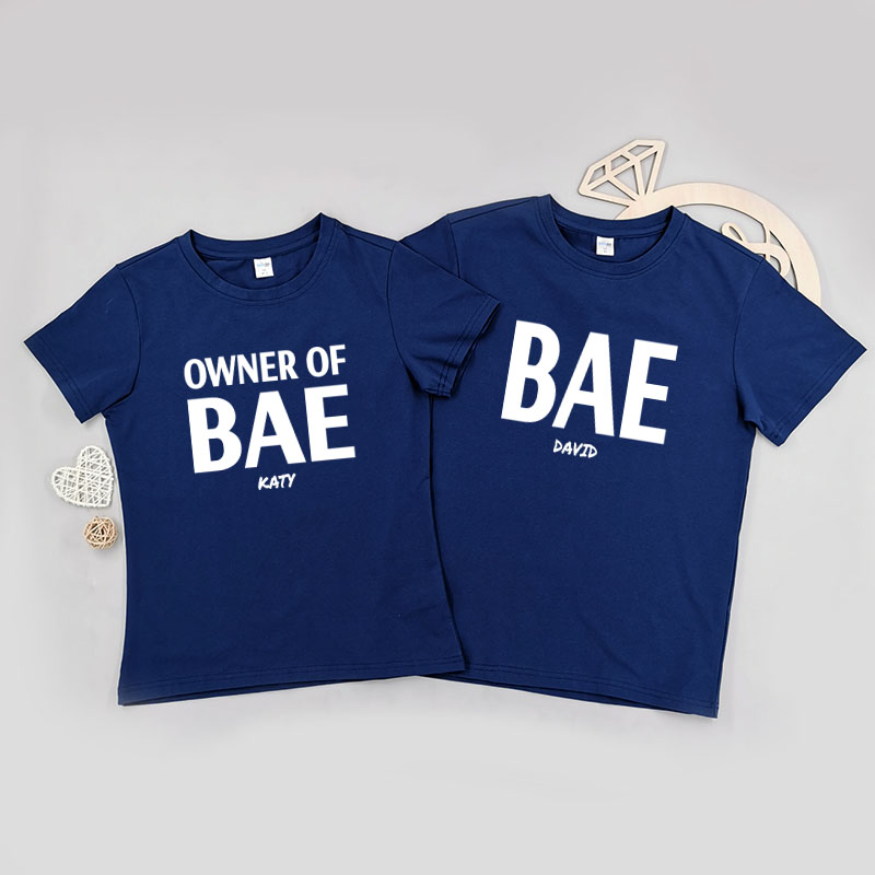 Owner Of Bae - 自定情侶/男裝/女裝圓領T-Shirt
