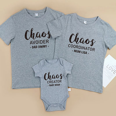 Bespoke Chaos Family - Family / Adults / Kids T-Shirts / Baby Bodysuits