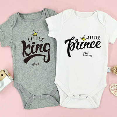 Bespoke Little Prince / Little Princess - Baby Bodysuit Long-sleeved / Short-sleeved