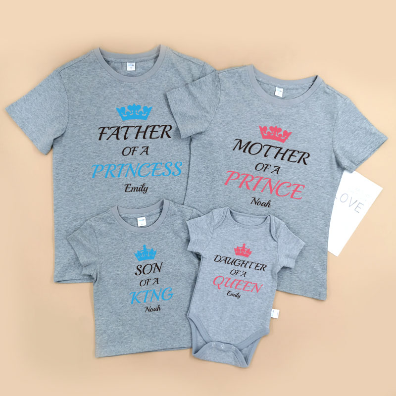 皇冠家庭 -家庭親子T-Shirt/嬰兒連身衣