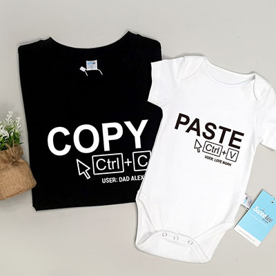 Bespoke Copy and paste - Family / Adults / Kids T-Shirts / Baby Bodysuits