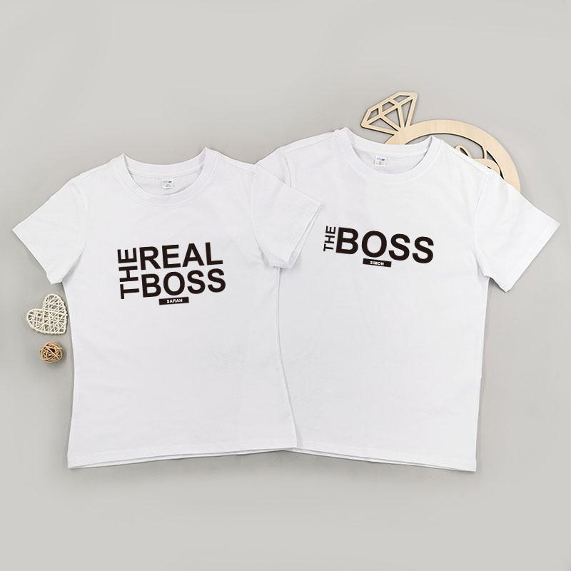 The Real Boos - 情侶/男裝/女裝圓領T-Shirt