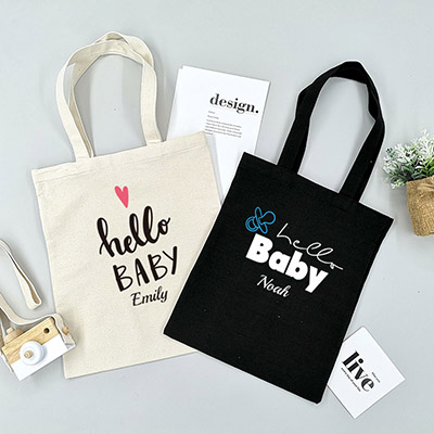 Bespoke Hello Baby - Eco-Friendly Tote Bag