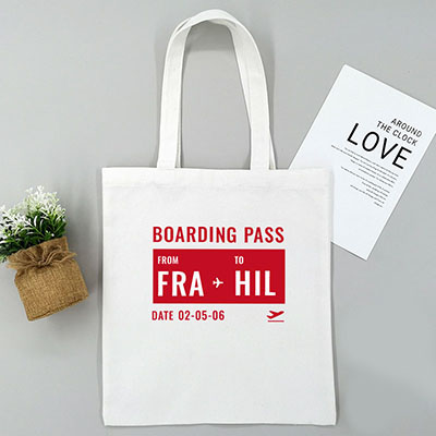 Bespoke Love Boarding Pass - Eco-Friendly Tote Bag