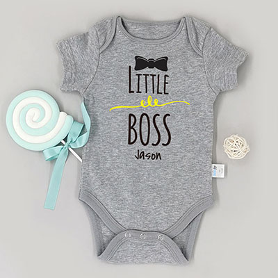 Bespoke Little boss - Baby Bodysuit Long-sleeved / Short-sleeved