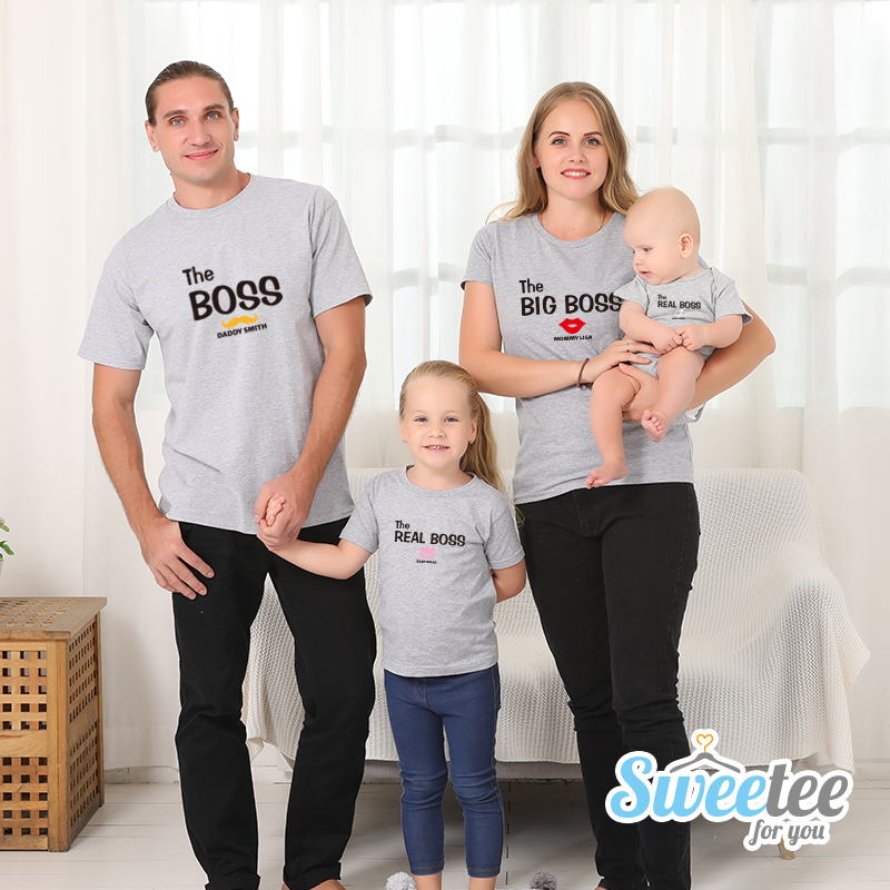 The real boss - Family / Adults / Kids T-Shirts / Baby Bodysuits