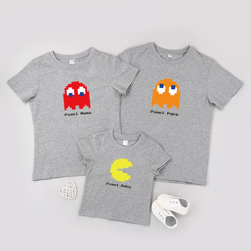 食鬼一家 - 自定家庭親子T-Shirt/嬰兒連身衣