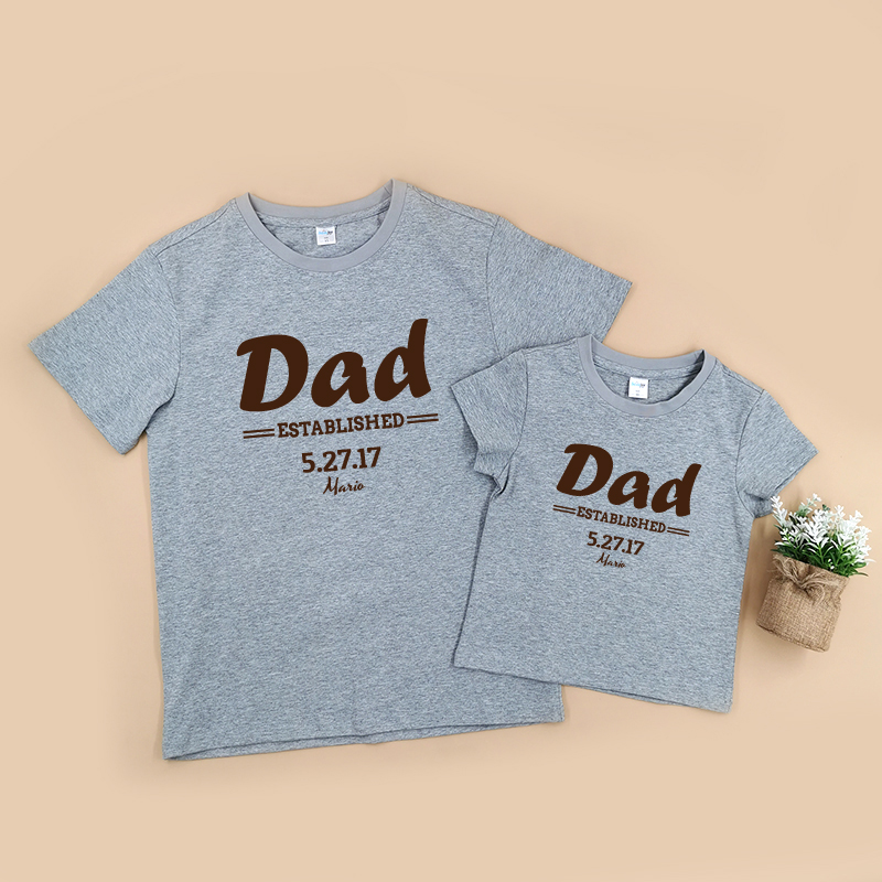 成了為父親 -家庭親子T-Shirt/嬰兒連身衣