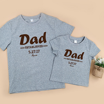 Bespoke Father Established - Family / Adults / Kids T-Shirts / Baby Bodysuits