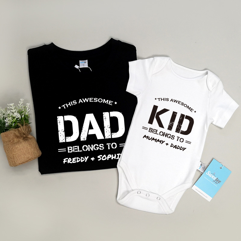 父親誰屬 -家庭親子T-Shirt/嬰兒連身衣