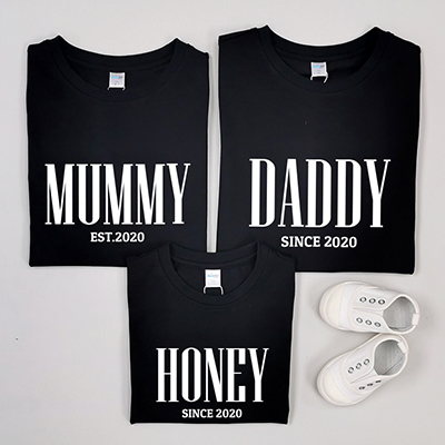 Bespoke Daddy And Mummy - Family / Adults / Kids T-Shirts / Baby Bodysuits