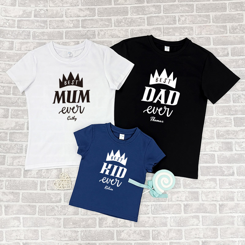 最佳爸爸 -家庭親子T-Shirt/嬰兒連身衣