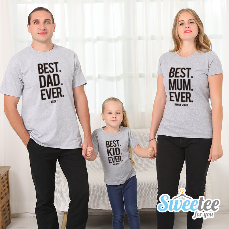 Best Dad & Mum Ever - Family / Adults / Kids T-Shirts / Baby Bodysuits