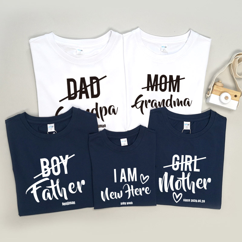 爸爸變爺爺 -家庭親子T-Shirt/嬰兒連身衣