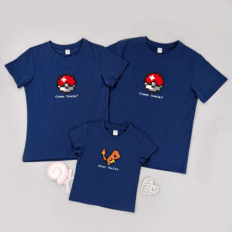 像素精靈家族 -家庭親子T-Shirt/嬰兒連身衣