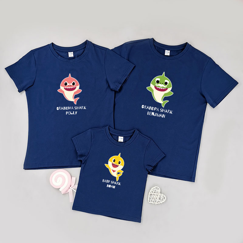 BB鯊魚家族 -家庭親子T-Shirt/嬰兒連身衣