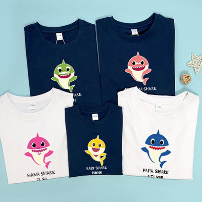 Bespoke Baby Shark Family - Family / Adults / Kids T-Shirts / Baby Bodysuits