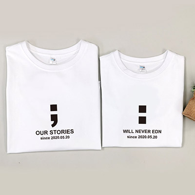 Bespoke Our Stories Will Never End - Couple / Men / Women T-Shirts