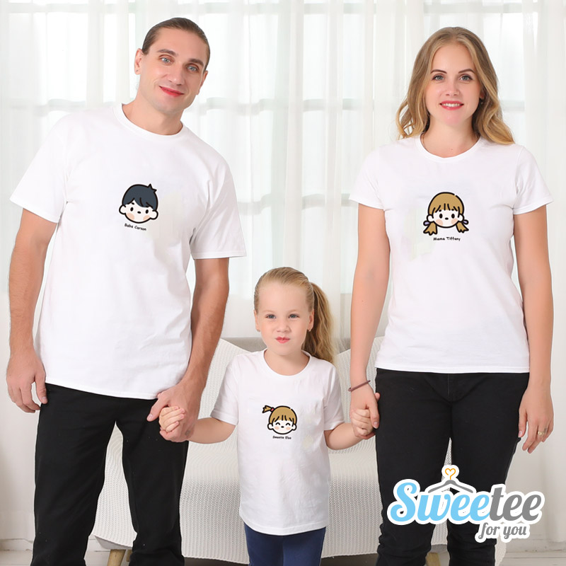 Cartoon Family - Family / Adults / Kids T-Shirts / Baby Bodysuits