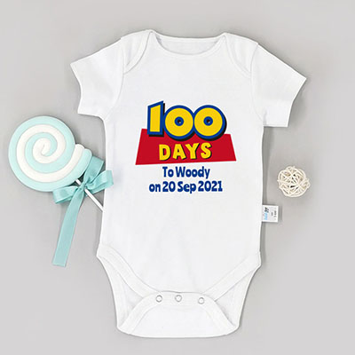 Bespoke 100 Days Toy Story Celebration - Baby Bodysuit Long-sleeved / Short-sleeved