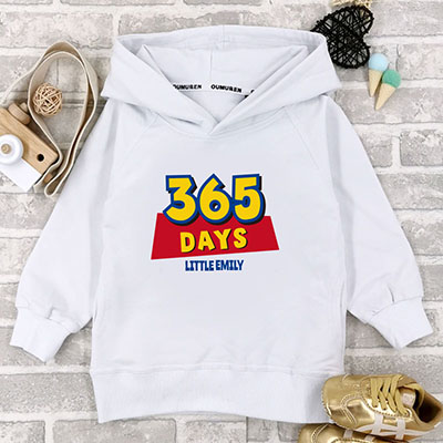 Bespoke 365 Days Birthday - Kids / Toddler - Hooded Pullover Hoodies / Crew-neck Sweater