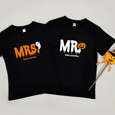 Bespoke Halloween Mr. & Mrs. - Couple / Men / Women T-Shirts