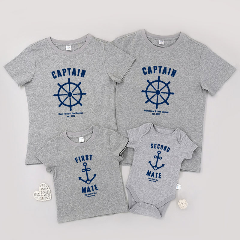 船員一家 -家庭親子T-Shirt/嬰兒連身衣