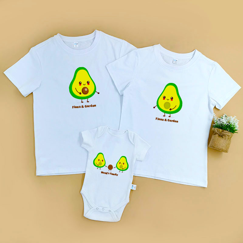 牛油果一家 -家庭親子T-Shirt/嬰兒連身衣