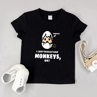 Bespoke Really Like Monkeys 2 - Kids / Toddler T-Shirts