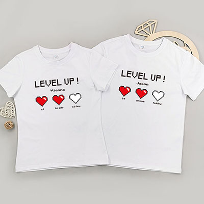 Bespoke Levelup - Couple / Men / Women T-Shirts