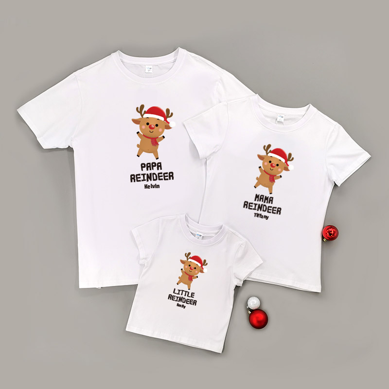 聖誕鹿 2 - 家庭親子T-Shirt/嬰兒連身衣