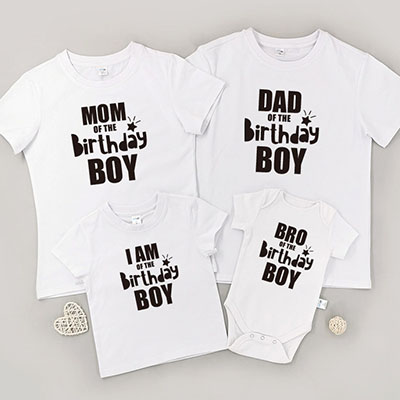 Bespoke Birthday Boy - Family / Adults / Kids T-Shirts / Baby Bodysuits