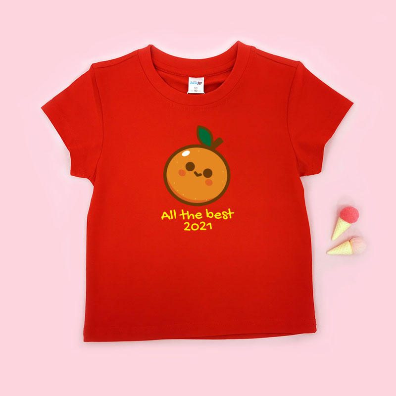 彩色桔仔設計 - 自訂童裝/小童T-Shirt