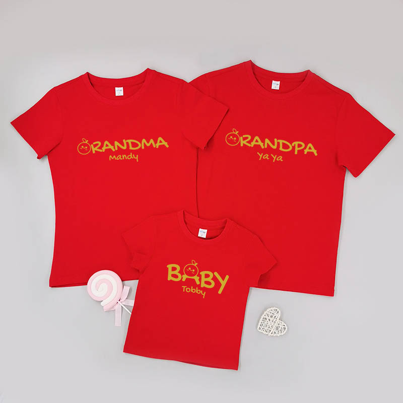 桔仔設計 - 自定家庭親子T-Shirt/嬰兒連身衣